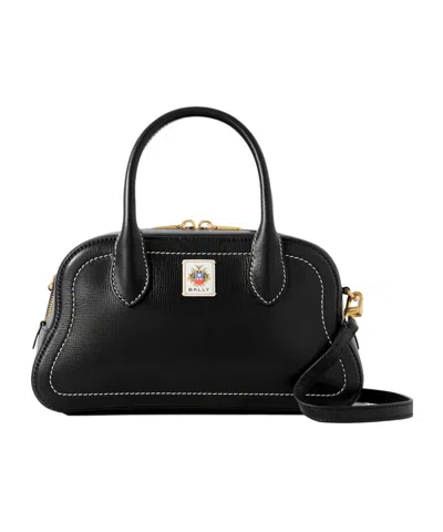 Bally Logo-patch Tote Bag In Black