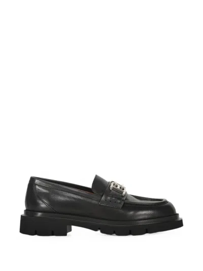 Bally Logo-plaque Leather Loafers In Black