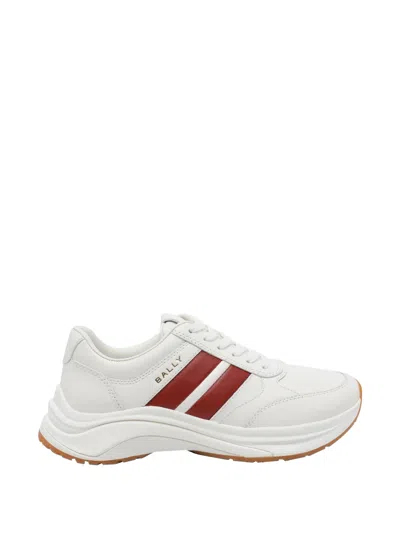 Bally Logo-print Panelled Sneakers In White