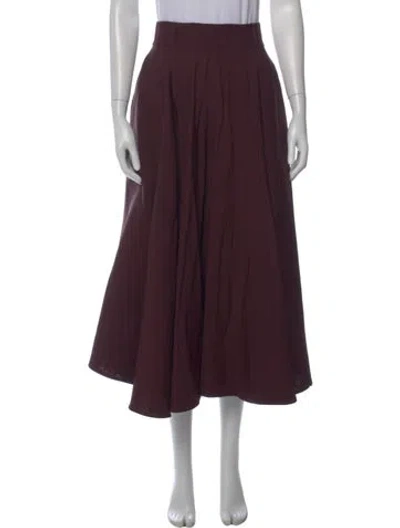Pre-owned Bally Long Skirt In Purple