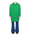 Bally Long Sleeve Coat In Green