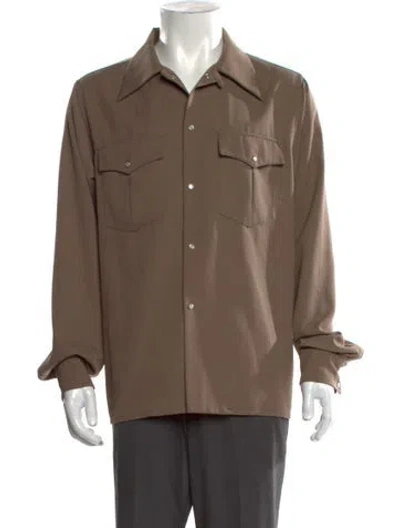 Pre-owned Bally Long Sleeve Shirt In Brown