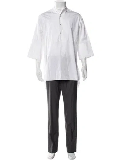 Pre-owned Bally Long Sleeve Shirt In White