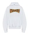 Bally Long-sleeved Hooded Hoodie In White