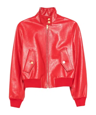 BALLY LONG-SLEEVED LEATHER JACKET
