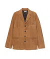 Bally Tailored Single-breasted Suit Jacket With Notched Lapels In Brown
