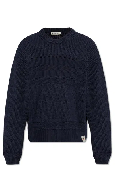 Bally Long-sleeved Sweater In Black