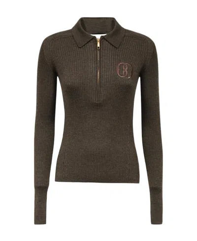 Bally Long-sleeved Sweater In Black