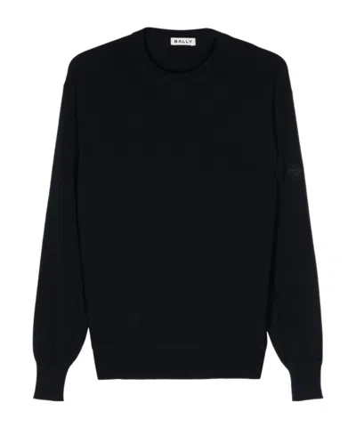 Bally Long-sleeved Sweater In Black
