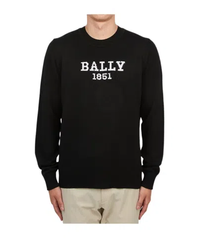 Bally Long-sleeved Sweater In Black