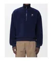 Bally Plush-textured High Turtleneck Pullover In Blue