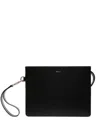 Bally Loop-handle Clutch In Black