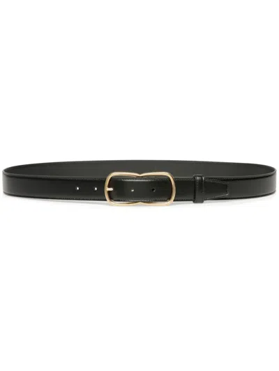 Bally Loto Leather Belt In Black