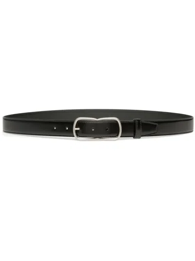Bally Loto Leather Belt In Black