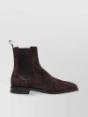 BALLY LOW BLOCK HEEL ANKLE BOOTS