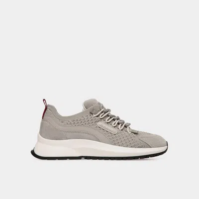 Bally Panelled Lace-up Trainers In Grey