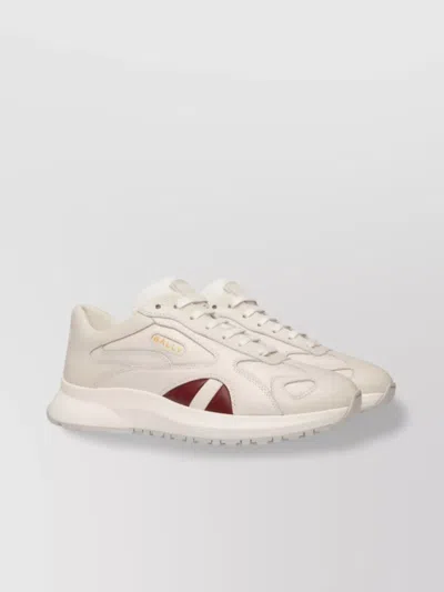 Bally Low Top Sneakers In Cream White In Neutral