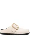Bally Lulu Nickle-detail Mules In Neutrals