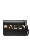 Bally Rectangular Shape Leather Shoulder Bag In Black