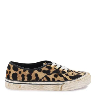Bally Lyder Leopart Print Low-top Sneakers In Multi
