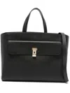 Bally Lydia Leather Tote Bag In Black