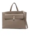 Bally Lydia Zipped Tote Bag In Gray