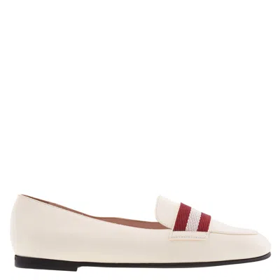 Bally Mady Leather Loafers In Neutral