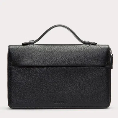 Bally Magus Men's 6219902 Black Leather Clutch Wallet