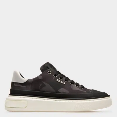 Bally Maily Camouflage Low-top Sneakers In Black