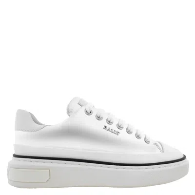Bally Maily Mirror-effect Low-top Sneakers In Neutral