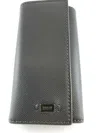 Bally Maltos Men's 6218440 Black Leather Key Case Wallet In Grey
