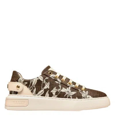 Bally Malya B-monogram Floral Low-top Sneakers In Neutral