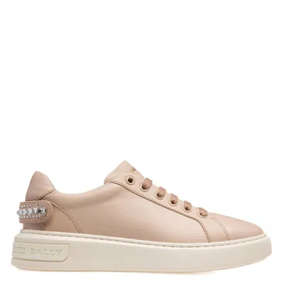 Bally Malya Leather Low-top Sneakers In Neutral