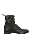 Bally Man Ankle Boots Black Size 8 Leather In Black