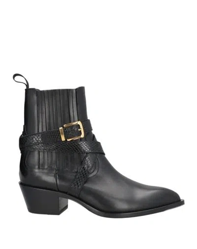 Bally Man Ankle Boots Black Size 9 Calfskin