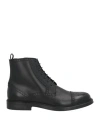 Bally Man Ankle Boots Black Size 9 Calfskin In Black