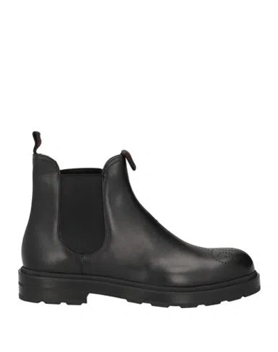 BALLY BALLY MAN ANKLE BOOTS BLACK SIZE 9 CALFSKIN