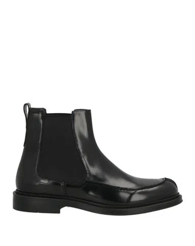 Bally Man Ankle Boots Black Size 9 Leather