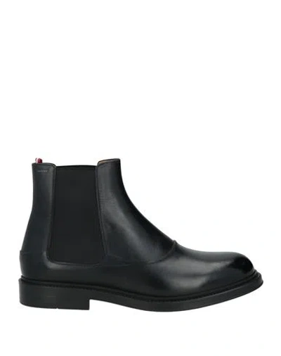 BALLY BALLY MAN ANKLE BOOTS BLACK SIZE 9 LEATHER