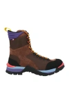 Bally Hike Man Ankle Boots Chocolate Brown Size 9 Leather In Brown