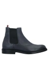 Bally Man Ankle Boots Lead Size 9 Calfskin In Grey