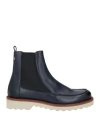 Bally Man Ankle Boots Midnight Blue Size 9 Calfskin In Blue