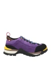 Bally Man Ankle Boots Purple Size 8 Calfskin, Textile Fibers