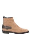 Bally Man Ankle Boots Sand Size 9 Calfskin In Beige