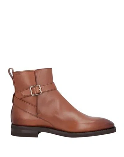 Bally Man Ankle Boots Tan Size 9 Calfskin In Brown