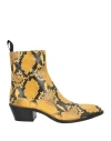 Bally Man Ankle Boots Yellow Size 9 Goat Skin