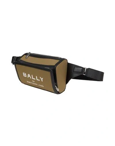 Bally Man Belt Bag Military Green Size - Leather, Textile Fibers