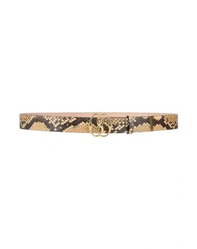 Bally Man Belt Beige Size 42 Leather