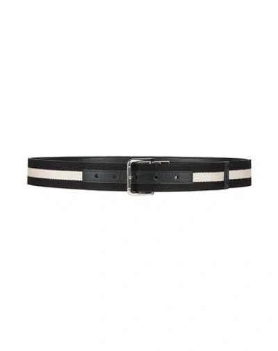 Bally Man Belt Black Size 34 Textile Fibers