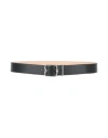Bally Man Belt Black Size 39.5 Leather In Black
